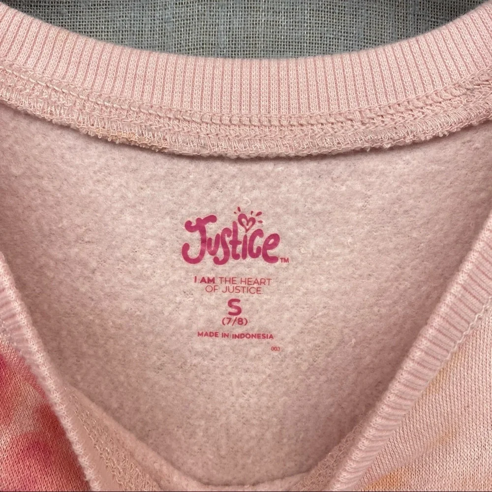 Justice sweater tie die pink & sherbet‎ orange Size | S